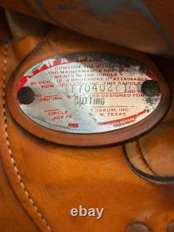 17 Circle Y Pro Cutter Western Saddle Model 2530