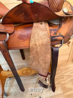 17 Circle Y Pro Cutter Western Saddle Model 2530