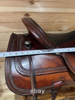 17 Circle Y Topeka Flex-Lite Western Trail Saddle Model 1551