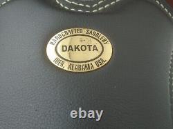 17 DAKOTA 2212 HandMade TOOLED Leather Trail SaddleFQHBLIGHTLY USEDMade USA