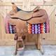 17 Dale Chavez Tooled Equitation Western Saddle