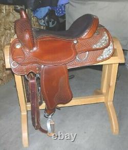 17 Dixieland Gaited Western Show saddle, Steele Lifetime Walking Horse Tree
