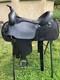 17 Fabtron Synthetic Cordura And Leather Lightweight Western Saddle 7113- Black