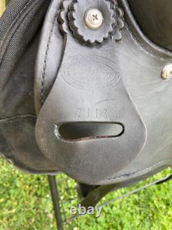 17 Fabtron Synthetic Cordura and Leather Lightweight Western Saddle 7113- Black