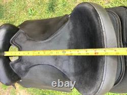 17 Fabtron Synthetic Cordura and Leather Lightweight Western Saddle 7113- Black
