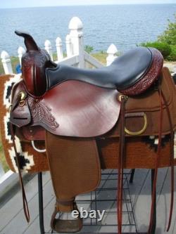 17'' High Horse Circle Y Park & Trail Sqh Bars Western Saddle Leather & Cordura