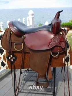17'' High Horse Circle Y Park & Trail Sqh Bars Western Saddle Leather & Cordura