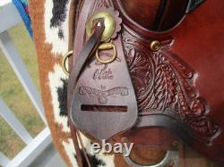 17'' High Horse Circle Y Park & Trail Sqh Bars Western Saddle Leather & Cordura