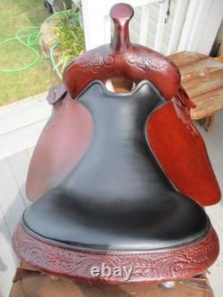 17'' High Horse Circle Y Park & Trail Sqh Bars Western Saddle Leather & Cordura