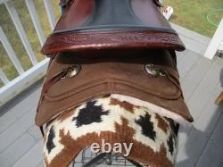 17'' High Horse Circle Y Park & Trail Sqh Bars Western Saddle Leather & Cordura