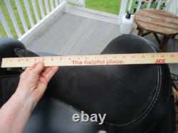 17'' Hilason Black Flex Tree Western Trail Saddle Fits 6-8'' Gullet USA In Tx