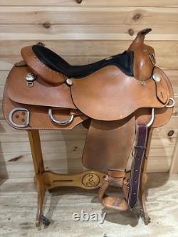 17 Rocking R Saddlery Western Work Training Saddle Model 1300