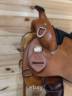 17 Rocking R Saddlery Western Work Training Saddle Model 1300