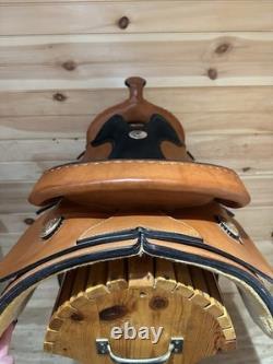 17 Rocking R Saddlery Western Work Training Saddle Model 1300