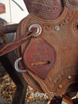 17 Sheridan Strip DWN Wade Roping Saddle