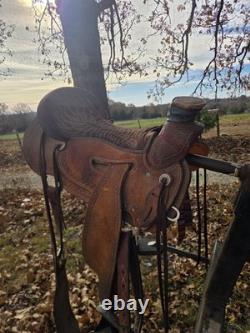 17 Sheridan Strip DWN Wade Roping Saddle