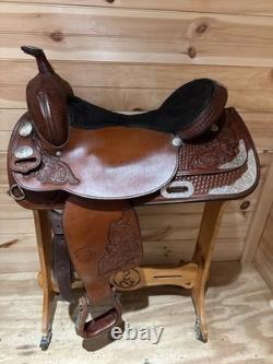 17 Tex Tan Hereford Tex-Flex Western Show Saddle Model 08-TF403-P7
