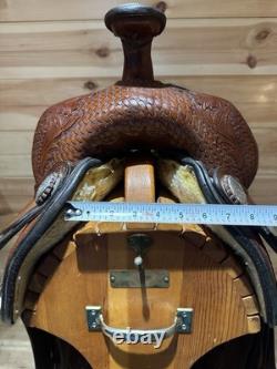 17 Tex Tan Hereford Tex-Flex Western Show Saddle Model 08-TF403-P7