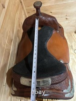 17 Tex Tan Hereford Tex-Flex Western Show Saddle Model 08-TF403-P7