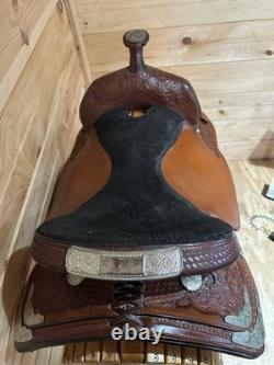 17 Tex Tan Hereford Tex-Flex Western Show Saddle Model 08-TF403-P7