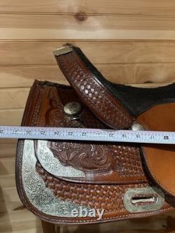 17 Tex Tan Hereford Tex-Flex Western Show Saddle Model 08-TF403-P7