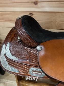 17 Tex Tan Hereford Tex-Flex Western Show Saddle Model 08-TF403-P7