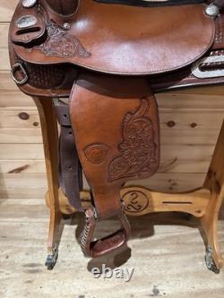 17 Tex Tan Hereford Tex-Flex Western Show Saddle Model 08-TF403-P7