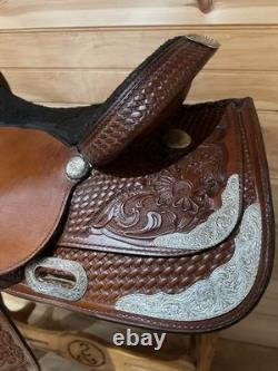 17 Tex Tan Hereford Tex-Flex Western Show Saddle Model 08-TF403-P7