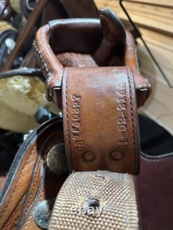 17 Tex Tan Hereford Tex-Flex Western Show Saddle Model 08-TF403-P7