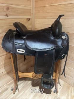 17 Tex Tan Hereford Tex-Flex Western Trail Saddle Model 08TF402B7