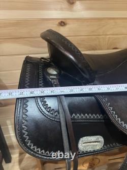 17 Tex Tan Hereford Tex-Flex Western Trail Saddle Model 08TF402B7