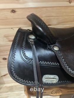 17 Tex Tan Hereford Tex-Flex Western Trail Saddle Model 08TF402B7