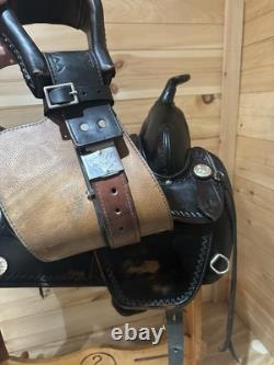 17 Tex Tan Hereford Tex-Flex Western Trail Saddle Model 08TF402B7