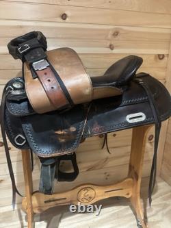 17 Tex Tan Hereford Tex-Flex Western Trail Saddle Model 08TF402B7