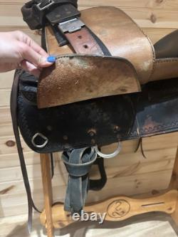 17 Tex Tan Hereford Tex-Flex Western Trail Saddle Model 08TF402B7