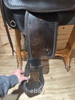 17 Tex Tan Hereford Tex-Flex Western Trail Saddle Model 08TF402B7