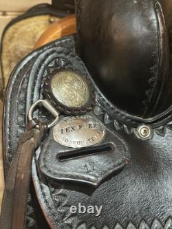17 Tex Tan Hereford Tex-Flex Western Trail Saddle Model 08TF402B7