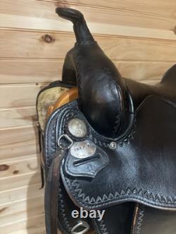 17 Tex Tan Hereford Tex-Flex Western Trail Saddle Model 08TF402B7