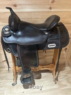 17 Tex Tan Hereford Tex-Flex Western Trail Saddle Model 08TF402B7