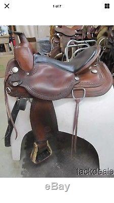 17 WIDE-Circle Y Western Pleasure Brown Equestrian Saddle