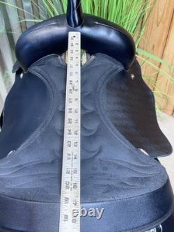 17 WINTEC Black Western Light Weight Saddle CLEAN! Semi Bar