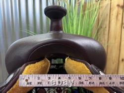 17 WINTEC Western Horse Saddle Full QH Light Weight Brown CLEAN