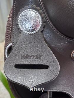 17 WINTEC Western Horse Saddle Full QH Light Weight Brown CLEAN