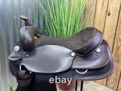 17 WINTEC Western Horse Saddle Full QH Light Weight Brown CLEAN