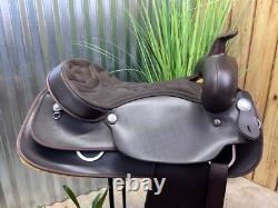 17 WINTEC Western Horse Saddle Full QH Light Weight Brown CLEAN
