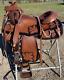 17 Basket Stamped Western Trail/pleasure Saddle Withblack Accents, Matching Tack