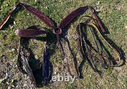 17 dark oil slick seat Wade Western saddle with matching tack