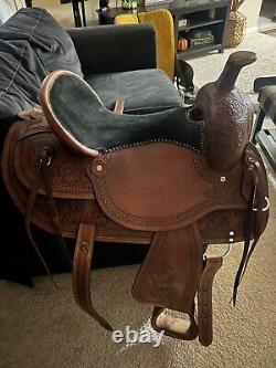 17 inch Silver royal western saddle used