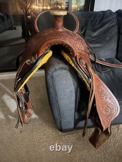 17 inch Silver royal western saddle used
