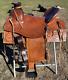 17 Slick Seat Square Skirt Wade Western Saddle With Matching Tack